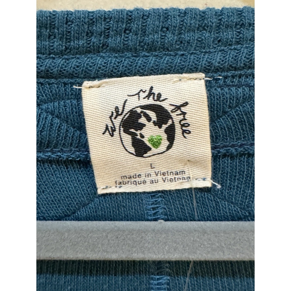 We The Free Care FP Colby Long Sleeve Tee Women Lagoon Scoop Neck Size Large - Picture 5 of 16